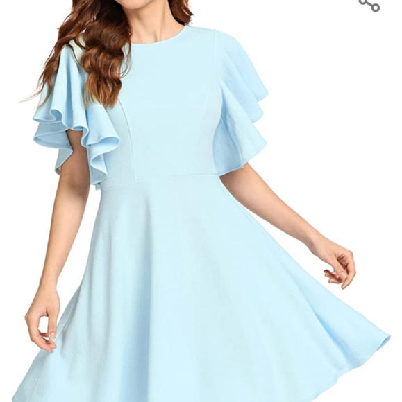 A Line Swing Flared Skater Cocktail Party Dress - Picture 4 of 16